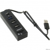 ORIENT JK-320, USB 3.0/USB 2.0 HUB 3 Ports + SD/microSD CardReader, выкл., кабель 0.5м, черный