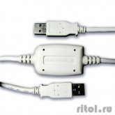 Gembird UANC22V(7), Кабель USB 2.0 для связи 2 компьютеров, 1.8м  Link AM/AM, блистер