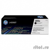 Тонер Картридж HP 305X CE410X черный (4000стр.) для HP LJP 300/400