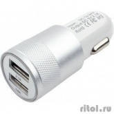 Cablexpert Адаптер питания 12V->5V 2-USB, 2.1A, белый (MP3A-UC-CAR15)