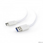 Cablexpert Кабель USB3.0 AM/USB Type-C, 1м, белый, пакет (CCP-USB3-AMCM-1M-W)