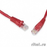 Патчкорд литой "Telecom" UTP кат.5е 0,5м красный