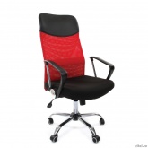 Офисное кресло Chairman 610 Россия  15-21 черный + TW красный /CMet (7021399)