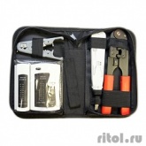 5bites TK030 Набор инструментов , клещи LY-T210C 8p8c, LY-T2020 Krone, нож LY-501C, тестер кабеля LY-CT005