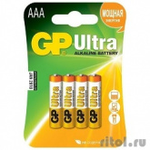 GP 24AU-2CR4 Ultra Alkaline 24AU LR03,  4 шт AAA (4шт. в уп-ке)