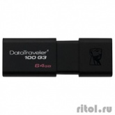 Kingston USB Drive 64Gb DT100G3/64Gb {USB3.0}