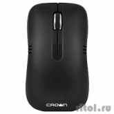 CROWN CMM-933W {Беспроводная мышь, 3 кнопки; 1000DPI; Нано ресивер,2.4ГГц; Soft-touch пластик, питание АА (в комплекте) ,Plug & Play}