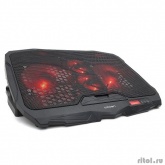 CROWN  Подставка для ноутбука CMLS-01 black ( до 17", кулеры: D125mm*2+ D70mm*2,красная led подсветка, регулятор скорости, 5 уровней наклона Размер 390*280*28мм)
