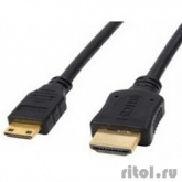 Exegate EX257910RUS Кабель HDMI to miniHDMI (19M -19M) 1м Exegate, ver1.4, позолоченные контакты