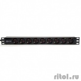 5bites Блок розеток PDU919P-02 9S / PVC / 1U / 19" / 2M*3G*1.5MM2 / VDE