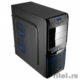 Miditower Aerocool "V3X Evil Blue Edition", ATX, черно-синий (без БП) EN57424