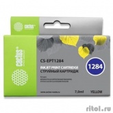Cactus T1284 Картридж для EPSON Stylus S22/SX125/SX130/SX420W/Office BX305F желтый (7мл)