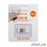 USB 2.0 QUMO 4GB NANO [QM4GUD-NANO-W] White