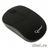 Gembird MUSW-204 Black USB {Мышь беспроводная , бесшумный клик,  soft touch, черн, 2кн.+колесо-кнопка, 2.4ГГц}