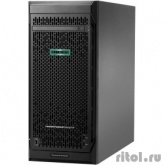 Сервер HP ProLiant ML110 Gen10, 1x 4110 Xeon-S 8C 2.1GHz, 1x16GB-R DDR4, S100i/ZM (RAID 0,1,5,10) noHDD (8/16 SFF 2.5" HP) 1x800W (up2), 2x1Gb/s, noDVD, iLO5, Tower-4,5U, 3-3-3 (P03687-425)