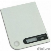 Весы кухонные FIRST FA-6401-1-WI Максимально допустимый вес : 5 кг.Цена деления : 1 г.LCD-дисплей 15 мм.