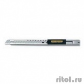 Нож OLFA с выдвижным лезвием и корпусом из нержавеющей стали, автофиксатор, 9мм [OL-SVR-2]