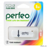Perfeo USB Drive 8GB C07 White PF-C07W008