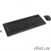 Gembird KBS-8001 черный USB {Комплект кл-ра+мышь беспров. 2.4ГГц/10м, 1000DPI,  мини-приемник}