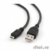 Gembird/Cablexpert CCP-mUSB2-AMBM-0.5M Кабель USB 2.0 Pro , AM/microBM 5P, 0.5м, экран, черный, пакет