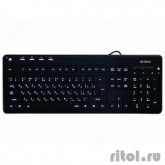 Keyboard A4Tech KD-126-2 USB (Черный + белая подсветка) [619687]