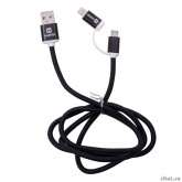 Harper USB - micro USB+Lightning, BRCH-410 BLACK (1м, способны заряжать устройства до 2х ампер)
