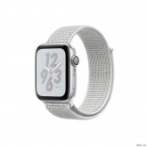 Apple Watch Nike+ Series 4, 40 мм, корпус из алюминия серебристого цвета, спортивный браслет Nike цвета «снежная вершина» [MU7F2RU/A]