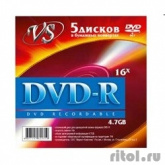 Диски VS DVD-R 4.7Gb, 16x (конверт 5шт.)