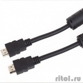 VCOM VHD6020D-30MB Кабель HDMI 19M/M ver:1.4+3D, 30m, позолоченные контакты, 2 фильтра [6937510810499]