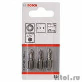 Bosch 2607001554 3 БИТ 25ММ PZ1 XH