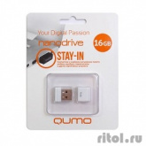 USB 2.0 QUMO 16GB NANO [QM16GUD-NANO-W] White
