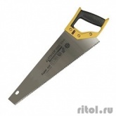 Ножовка STAYER "SUPER CUT" по дереву, 2-комп. пластиковая ручка, 3D-заточка, закаленный зуб, 7 TPI (3,5мм), 450мм [1512-45]