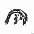 Rexant (18-1196) USB кабель 10 в 1 microUSB/miniUSB/30 pin/LG Chocolate/Samsung/SonyEricsson/DC 3.5/DC 4.0/Nokia