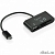 Gembird Кабель USB 2.0 OTG с картридером для тел/планшетов USBAF, MicroSD, SD/MicroBM, 0.12м (UHB-OTG-01)