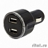 CBR Автомобильное зарядное утройство USB Human Friends Duplet Black, 2 USB порта, подсветка, Duplet Black