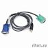 ATEN 2L-5203U Кабель KVM  USB(тип А Male)+HDB15(Male)   SPHD15(Male) 3,0м., черный.