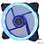 CROWN Вентилятор для компьютерного корпуса CMCF-12025S-1231 (120*120*25мм;Синее LED кольцо;1500 об/мин;35CFM;20Дб;Подшипник скольжения;3pin+MOLEX(папа-мама) 40+10см)