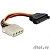 Кабель питания SATA Cablexpert 15см, sata 15pin/molex 4pin, пакет (CC-SATA-PS-M)