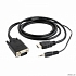 Cablexpert Кабель HDMI-VGA 19M/15M + 3.5Jack, 3м, черный, позол.разъемы, пакет (A-HDMI-VGA-03-10)