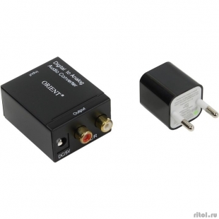ORIENT аудио преобразователь 2.0 DAC0202N, преобразование цифрового аудио сигнала в аналоговый стерео, входы: 2x опт.Toslink/1x коакс.RCA, выходы: 2xRCA (L/R), в комплекте блок питания (29913)