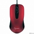 Gembird MOP-400-R красный USB {Мышь, бесшумный клик, 2 кнопки+колесо кнопка, 1000 DPI,  soft-touch, кабель 1.45м, блистер}