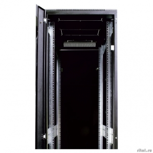 ЦМО Шкаф телекоммуникационный напольный 42U (600 х 1000) дверь перфорированная 2 шт., цвет чёрный(ШТК-М-42.6.10-44АА-9005)