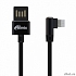 RITMIX Дата-кабель USB-Apple 8pin lightning Для зарядки и синхронизации 
,1 м
 ,тканевая оплетка 
 «2А»
Угловые коннекторы - 90 градусов 
(RITMIX RCC-428 Black )